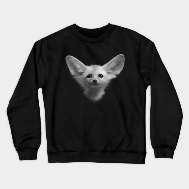 Fennec Fox Crewneck Sweatshirt by garethrowson